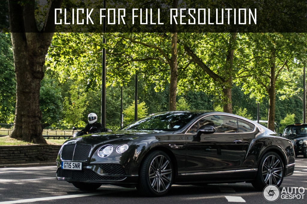 2016 Bentley Continental Gt Speed