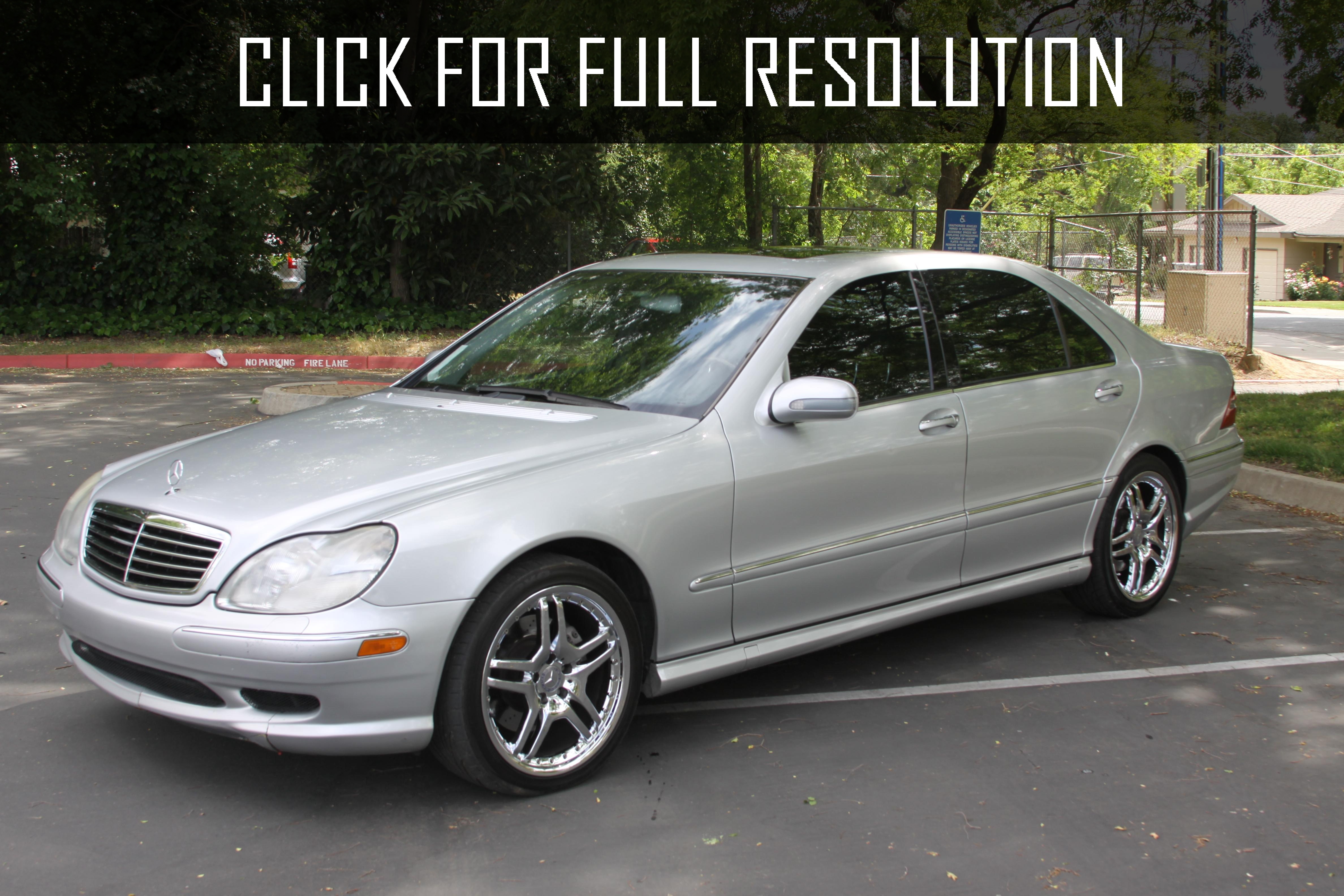 2002 Mercedes Benz S Class Sedan