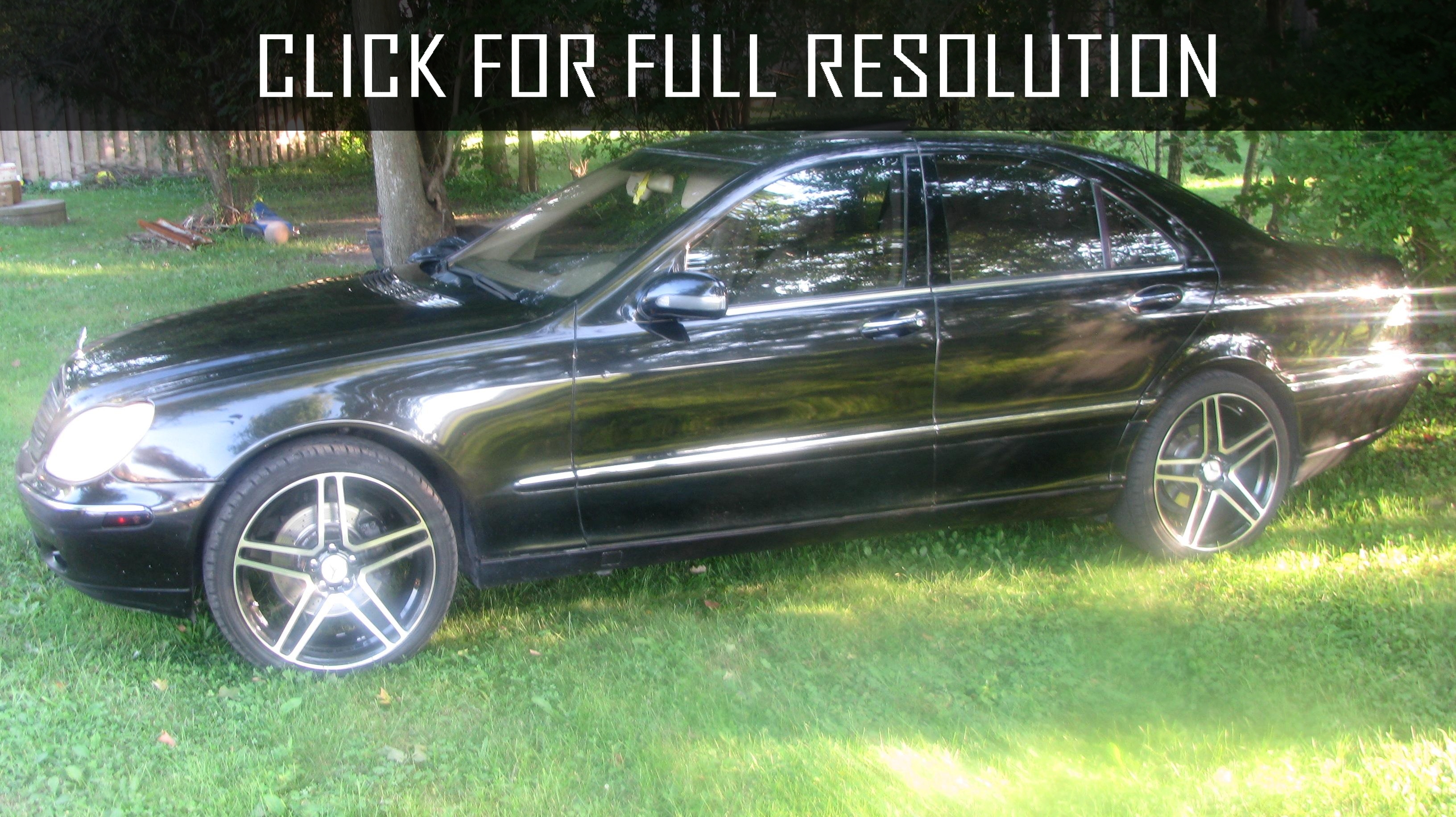 2002 Mercedes Benz S Class Sedan